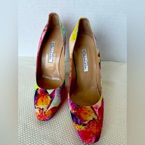 Oscar De La Renta High Heels Size 37 Floral Pumps
